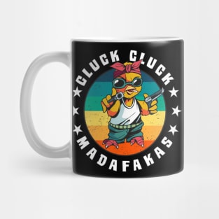 Chick Chicken Rooster MADAFAKAS Retro Vintage Mug